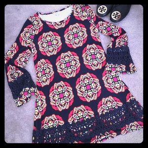 🌸3 for $20 Crown & Ivy dress crochet cutouts detail